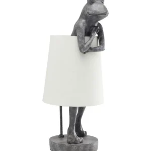 KARE Design Candeeiro de Mesa Animal Frog Cinzento New