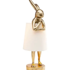 KARE Design Candeeiro de Mesa Animal Rabbit Gold 68cm Fashion