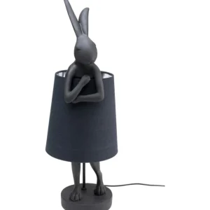 KARE Design Candeeiro de mesa Animal Rabbit Mate Preto 68 cm Online