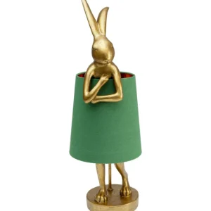 KARE Design Candeeiro de mesa Animal Rabbit Dourado/Verde 68 cm Hot