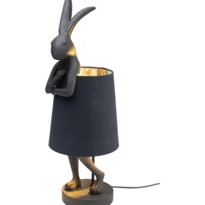 KARE Design Candeeiro de mesa Animal Rabbit Mate Preto 68 cm Online