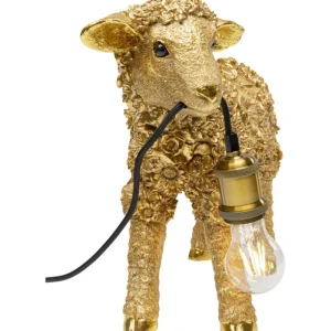 KARE Design Candeeiro de mesa Animal Sheep Gold 36cm Clearance