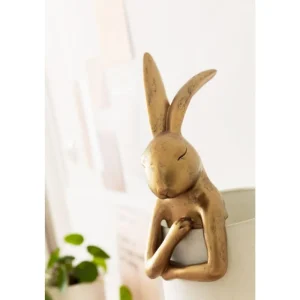 KARE Design Candeeiro de Mesa Animal Rabbit Gold 68cm Fashion