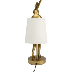 KARE Design Candeeiro de mesa Animal Rabbit Dourado/Branco 50 cm Online