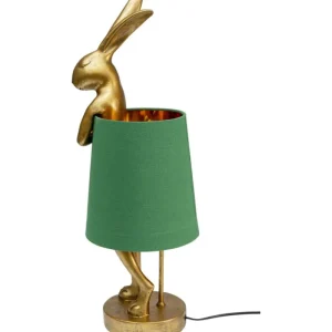KARE Design Candeeiro de mesa Animal Rabbit Dourado/Verde 68 cm Hot