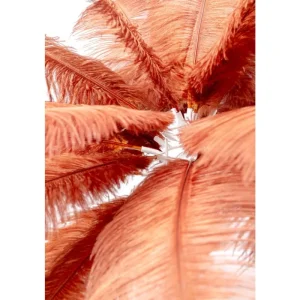 KARE Design Candeeiro de mesa Feather Palm Rusty Red 60 cm Outlet