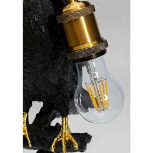 KARE Design Candeeiro de Mesa Sitting Crow Preto Mate Online
