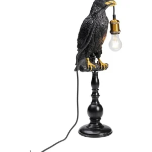 KARE Design Candeeiro de Mesa Sitting Crow Preto Mate Online