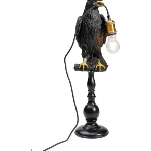 KARE Design Candeeiro de Mesa Sitting Crow Preto Mate Online
