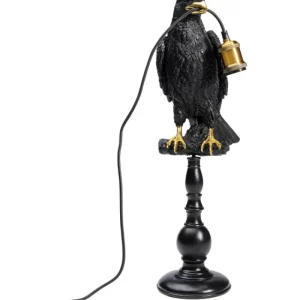 KARE Design Candeeiro de Mesa Sitting Crow Preto Mate Online