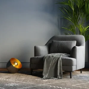 KARE Design Candeeiro de pé Apollon Smooth Black Ø28 cm Fashion