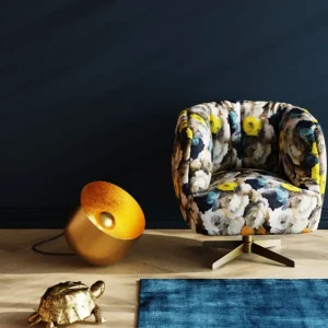 KARE Design Candeeiro de pé Apollon Smooth Dourado Ø35 cm Outlet