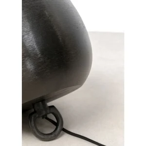 KARE Design Candeeiro de pé Apollon Smooth Black Ø28 cm Fashion