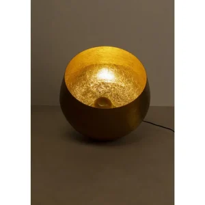 KARE Design Candeeiro de pé Apollon Smooth Dourado Ø50 cm Clearance
