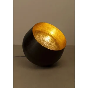 KARE Design Candeeiro de pé Apollon Smooth Black Ø50cm Fashion