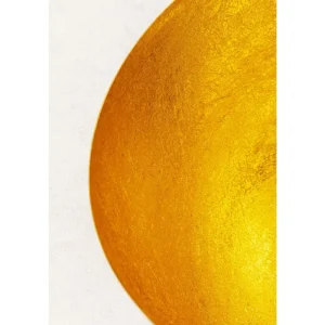 KARE Design Candeeiro de pé Apollon Smooth Dourado Ø35 cm Outlet