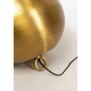 KARE Design Candeeiro de pé Apollon Smooth Dourado Ø50 cm Clearance