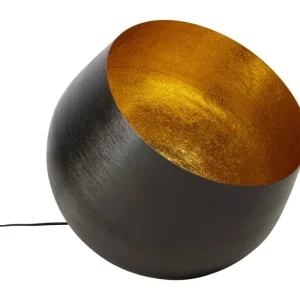 KARE Design Candeeiro de pé Apollon Smooth Black Ø50cm Fashion