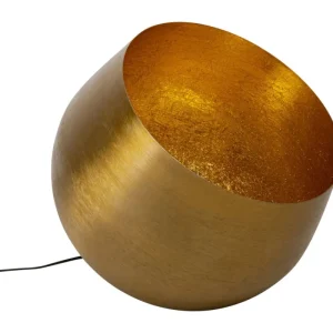 KARE Design Candeeiro de pé Apollon Smooth Dourado Ø50 cm Clearance