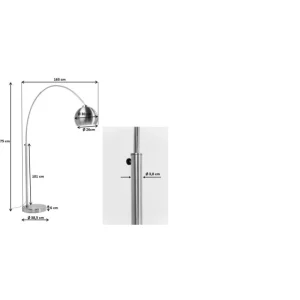 KARE Design Candeeiro de pé Lounge Small Deal Eco Matt Black 175 cm Best