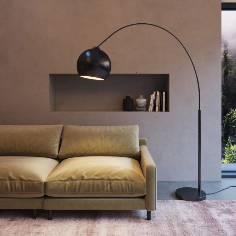 candeeiro_de_p_lounge_sma_11.webp KARE Design Candeeiro de pé Lounge Small Deal Eco Matt Black 175 cm Best