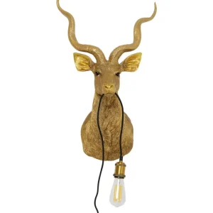KARE Design Candeeiro de parede Animal Goat Gold 45x74 cm Discount