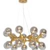 KARE Design Candeeiro de Tecto Atomic Balls Brass 74 cm Ø Clearance