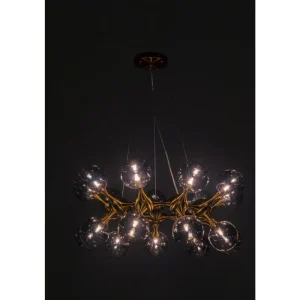 KARE Design Candeeiro de Tecto Atomic Balls Brass 74 cm Ø Clearance