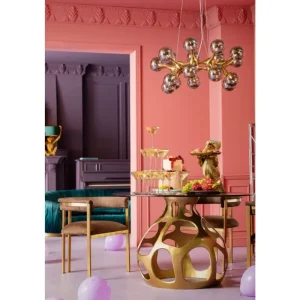 KARE Design Candeeiro de Tecto Atomic Balls Brass 74 cm Ø Clearance