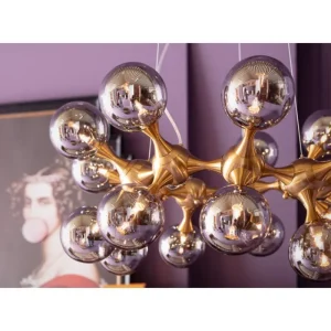 KARE Design Candeeiro de Tecto Atomic Balls Brass 74 cm Ø Clearance