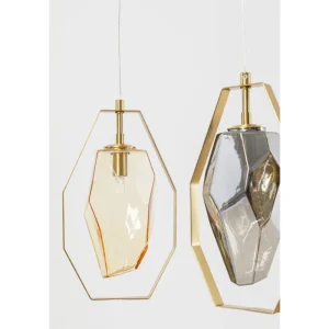 KARE Design Candeeiro de Tecto Diamond Fever Dining Dourado 110cm Clearance