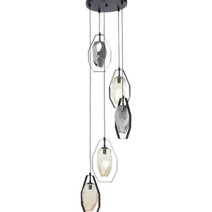 KARE Design Candeeiro de Tecto Diamond Fever Spiral Preto Ø42cm New