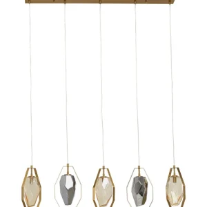 KARE Design Candeeiro de Tecto Diamond Fever Dining Dourado 110cm Clearance