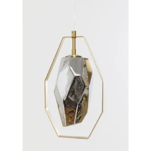 KARE Design Candeeiro de Tecto Diamond Fever Dining Dourado 110cm Clearance