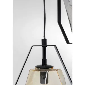 KARE Design Candeeiro de Tecto Diamond Fever Spiral Preto Ø42cm New