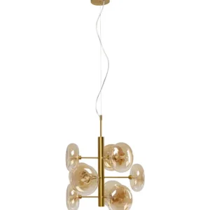 KARE Design Candeeiro de Tecto Headlight Dourado Best