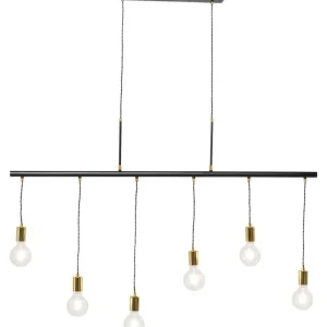 KARE Design Candeeiro de Tecto Pole Preto Six Clearance