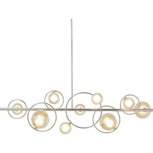 KARE Design Candeeiro de Tecto Universe Cromado 110cm New