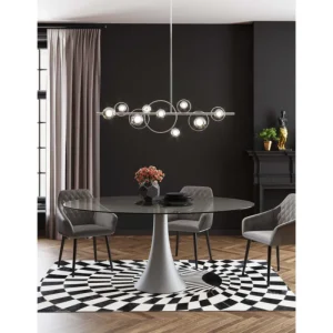 KARE Design Candeeiro de Tecto Universe Cromado 110cm New