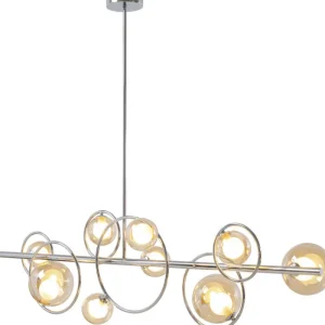 KARE Design Candeeiro de Tecto Universe Cromado 110cm New