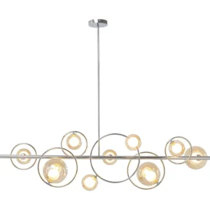 KARE Design Candeeiro de Tecto Universe Cromado 110cm New