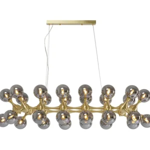 KARE Design Candeeiro suspenso Atomic Balls Brass 140cm New