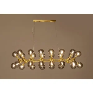 KARE Design Candeeiro suspenso Atomic Balls Brass 140cm New