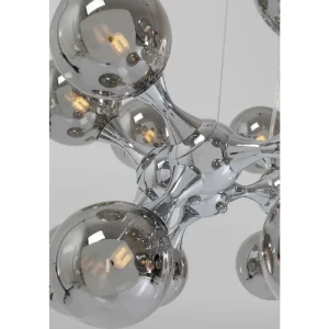 KARE Design Candeeiro suspenso Atomic Balls Prateado Ø74cm Discount