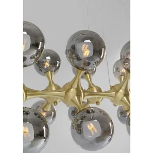 KARE Design Candeeiro suspenso Atomic Balls Brass 140cm New
