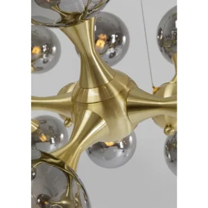 KARE Design Candeeiro suspenso Atomic Balls Brass 140cm New