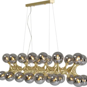 KARE Design Candeeiro suspenso Atomic Balls Brass 140cm New