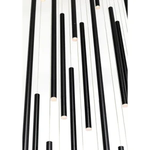 KARE Design Candeeiro suspenso Living Vegas Deluxe Preto Matt LED Online