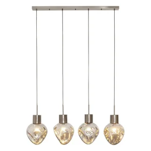 KARE Design candeeiro suspenso Supernova prateado 110 cm Fashion