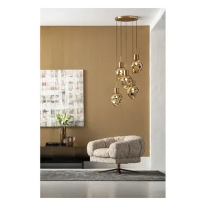 KARE Design Candeeiro suspenso Supernova Amber Cinque Ø50cm Outlet